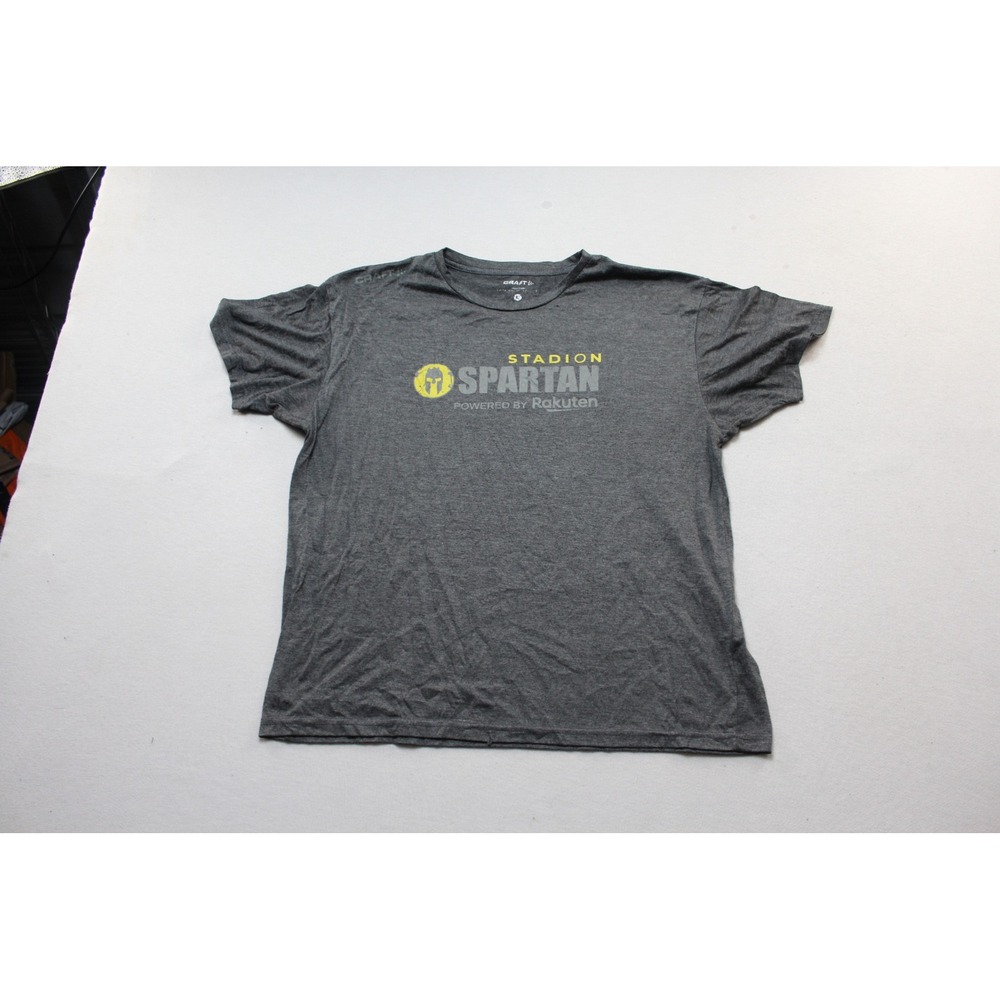 Craft T-Shirt Mens Large Gray Excellent Spartan Stadion Finisher Rakuten Tee